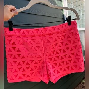Lilly Pulitzer High Pink Geometric Shorts